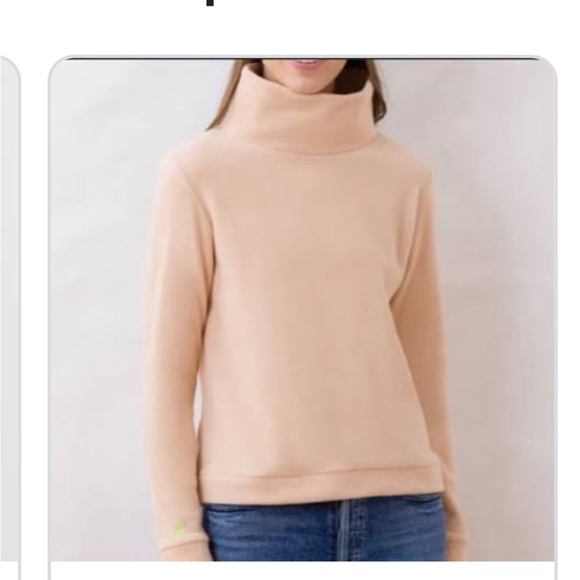 Dudley Stephens Park Slope Vello Fleece in Natural Blush M - Picture 2 of 4